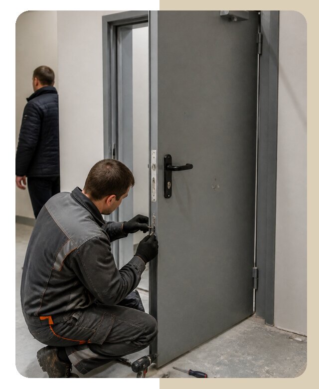 Ремонт противопожарной двери в Лабинске по цене 6971 р. | ДвериЛегко-Лбк